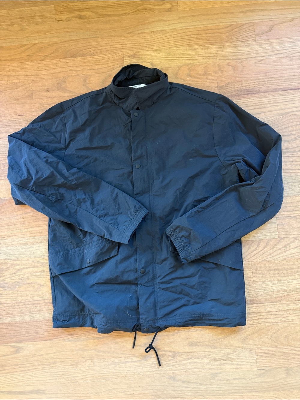 Hill City Men’s Medium Black Lightweight Utility Windbreaker Jacket